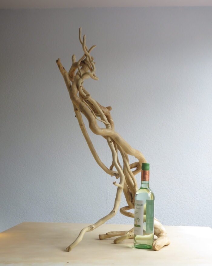 Lantern Holder. Handcrafted, free-standing Ivy sculpture that can be viewed from different angles for a different effect.