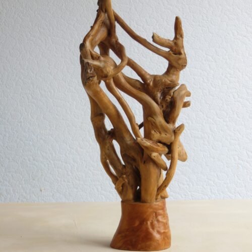 Matured Ivy mounted on a hardwood base. A handcrafted intricate piece.