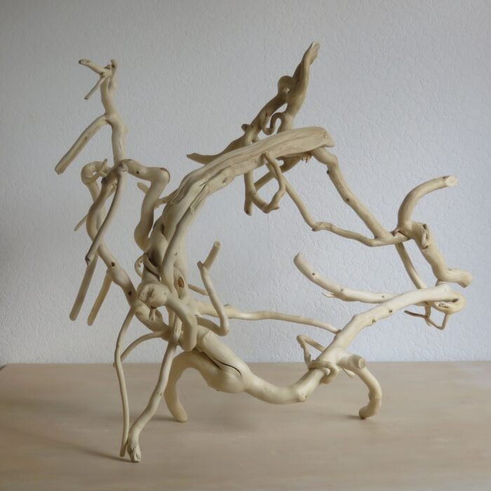 Free-standing or wall mounted unique and versatile. Crafted by hand from Ivy wood.