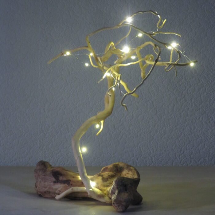 Ivy and driftwood Handcrafted Ivy wood tendrils on a driftwood base, Ideal for displaying trinkets or fairy lights